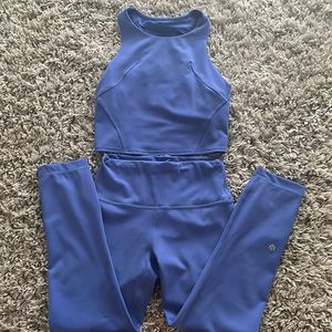 Lululemon Wunder Tank Top  and Wunder Train Leggings